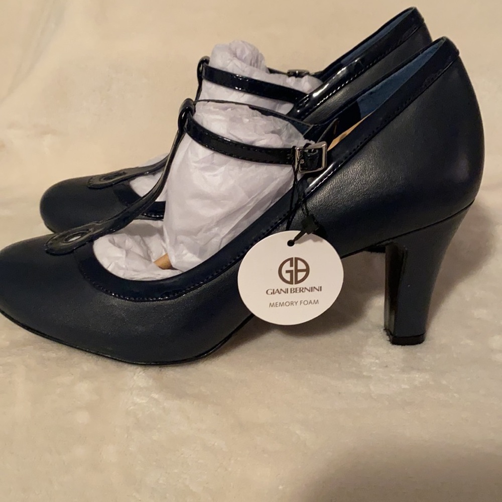 Gianni Bernini Varinaa T Strap Pumps 7.5 - Picture 6 of 8